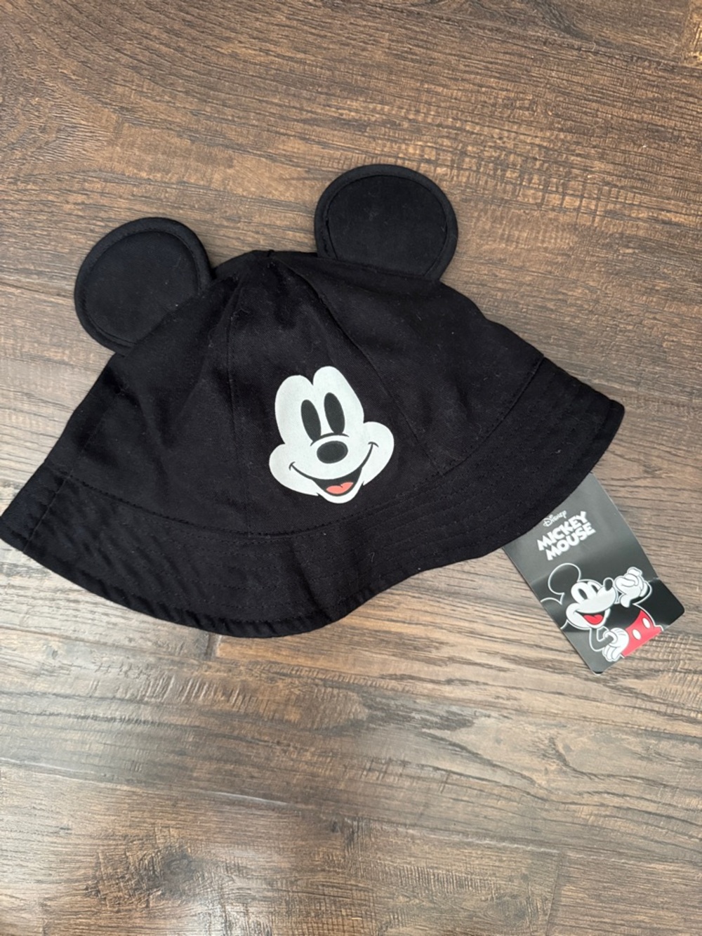 Disney Black Mickey Mouse Bucket Hat with Ears